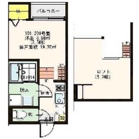 stage太子橋の物件間取画像